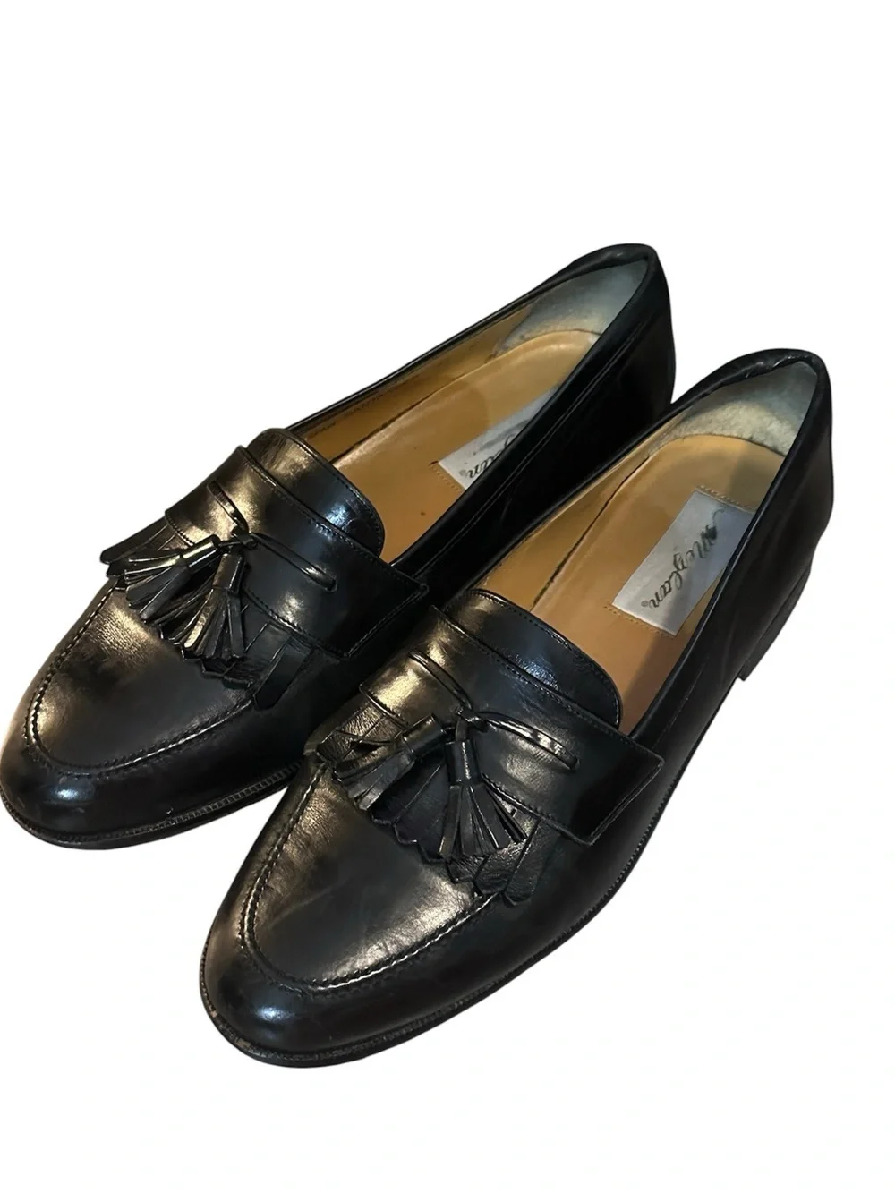 Mezlan Santander Loafers black tassel sz 9.5